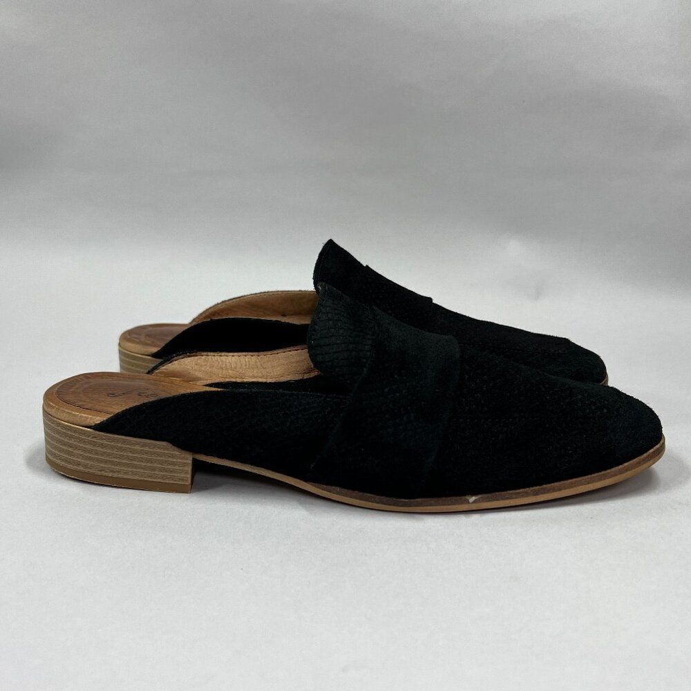 Free People At Ease Mules Women's Size 9.5 Black Slip On Shoes